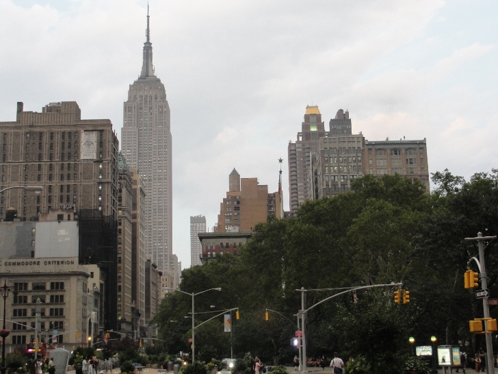 O Empire State Building destacando no c�u de Nova York