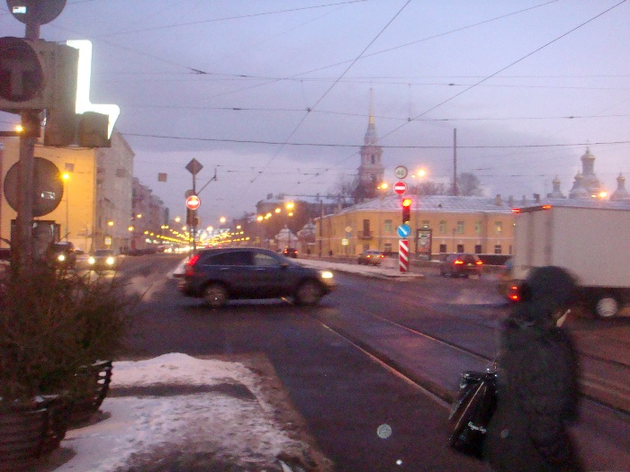 Aproximando da Estação rodoviária de São Petersburgo