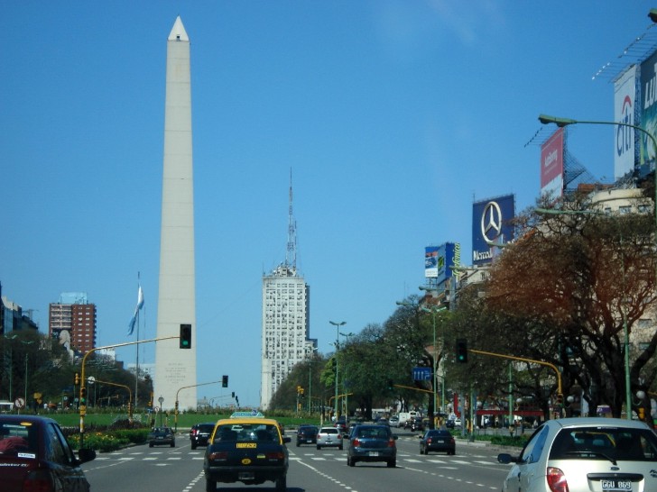 Obelisco no centro de Buenos Aires