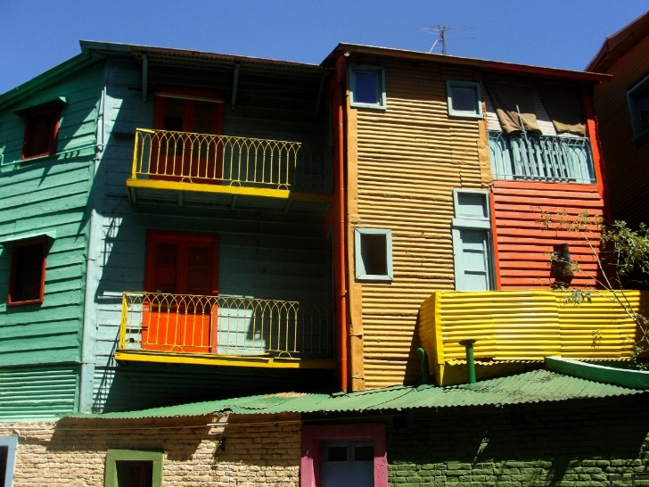 O Caminito com suas casas coloridas, um dos pontos tur�sticos famosos de Buenos Aires