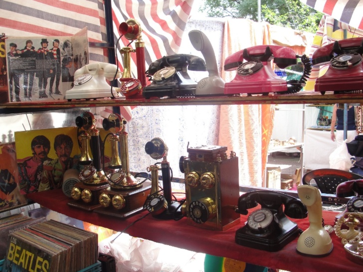 A feira de San Telmo com suas antiguidades