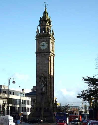 Albert Memorial Clock, um dos "points" de Belfast