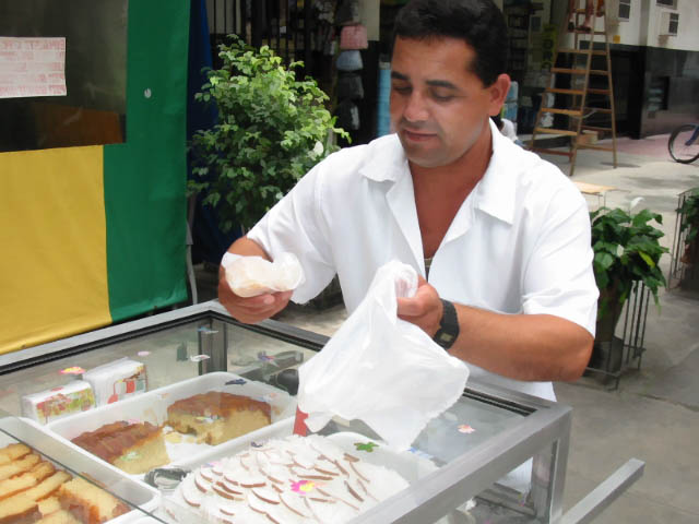 Ambulante nas ruas do Leblon