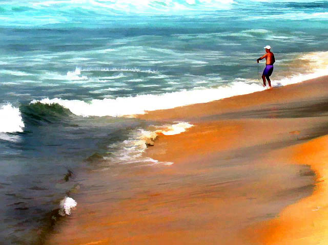 Tarrafeando na praia do Leblon