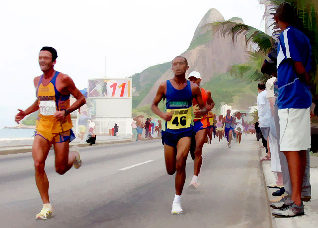 Maratona do Rio - Praia do Leblon