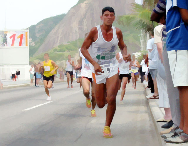 Maratona do Rio - Praia do Leblon