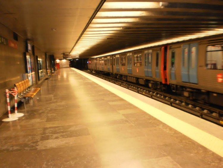Foto do metrô de Lisboa