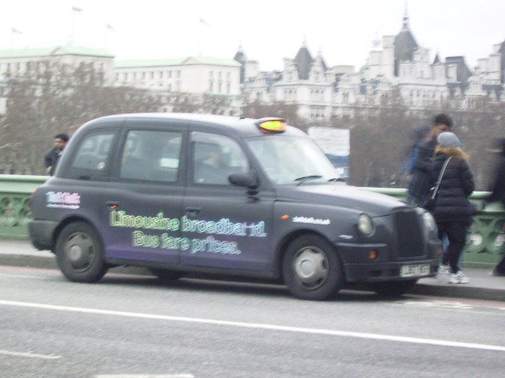 Táxi típico de Londres
