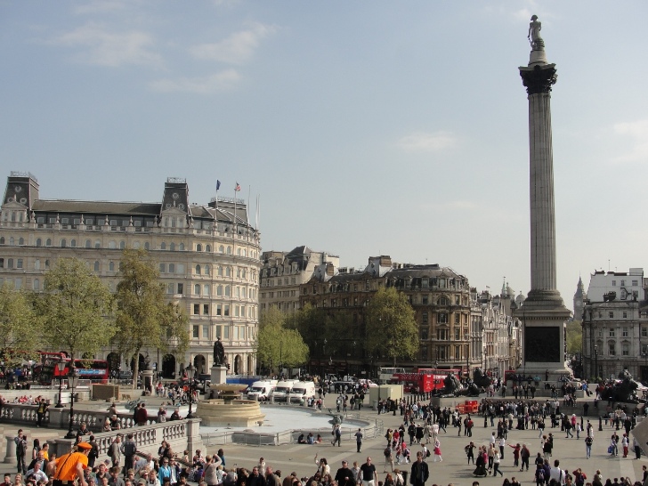 Praça Trafalgar em Londres