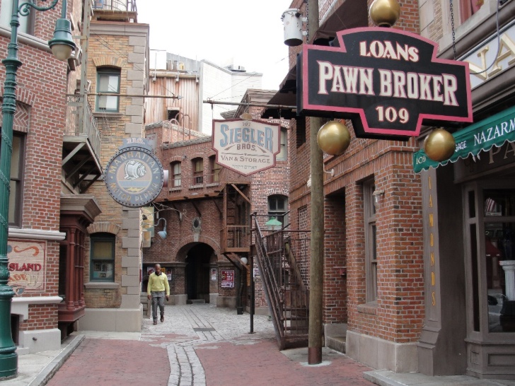Foto da área New York no Parque Universal Studios em Orlando na Flórida