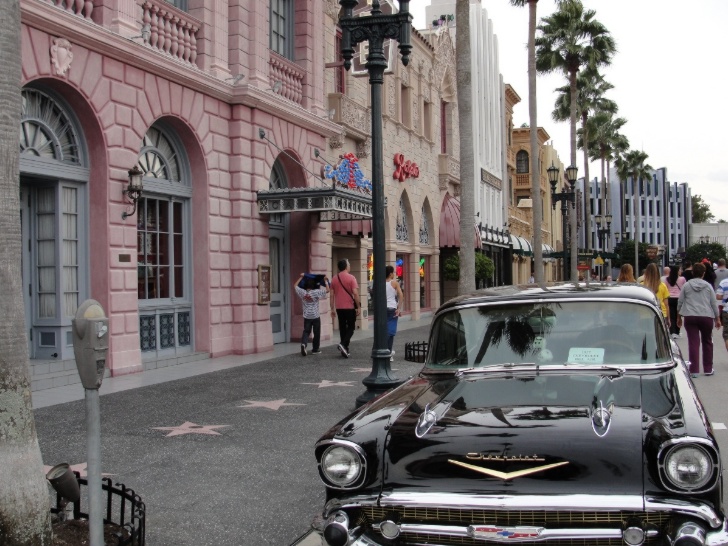 Foto da área Hollywood no Parque Universal Studios em Orlando na Flórida