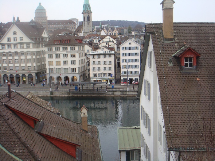 Vista de mirante em Zurique